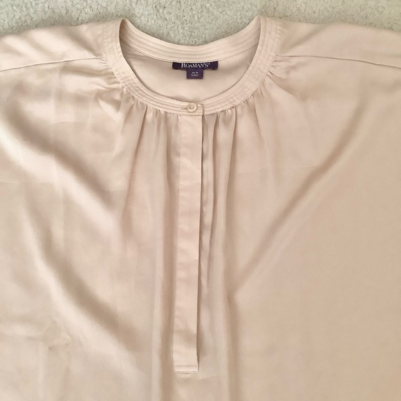 ROAMAN'S Satin Charmeuse Blouse NEW Dolman Sleeve Top Dressy Evening Office 30W - Picture 9 of 14